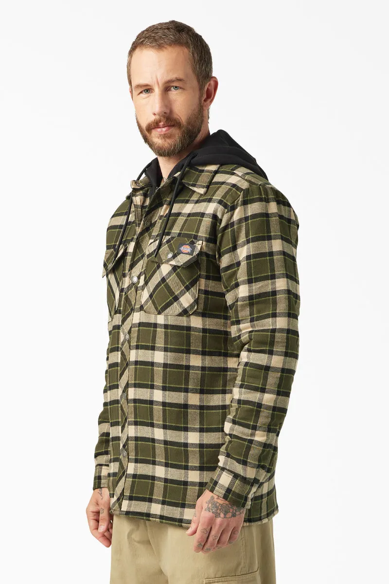 Fleece Hooded Flannel Jacket sold by Below the Belt product image thumbnail 3