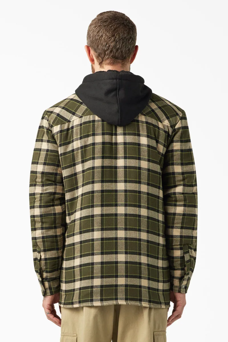 Fleece Hooded Flannel Jacket sold by Below the Belt product image thumbnail 2