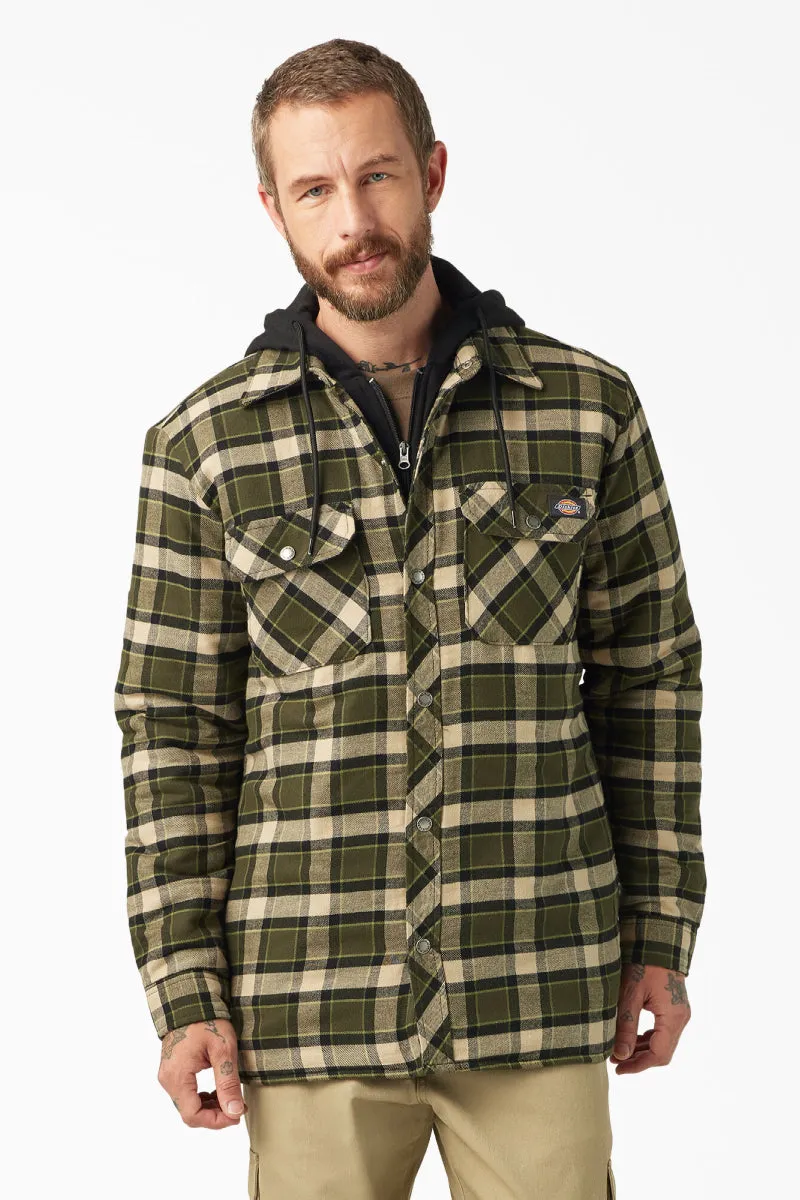Fleece Hooded Flannel Jacket sold by Below the Belt