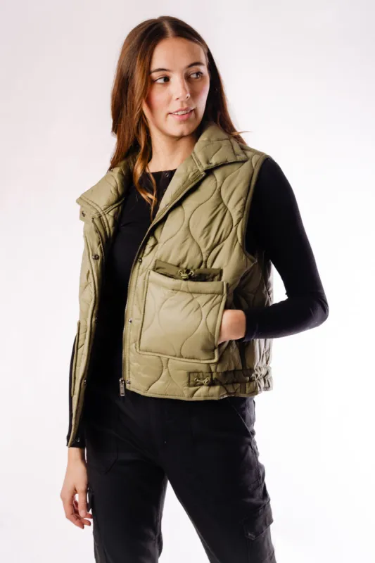 Valky Quilted Nylon Vest sold by Below the Belt