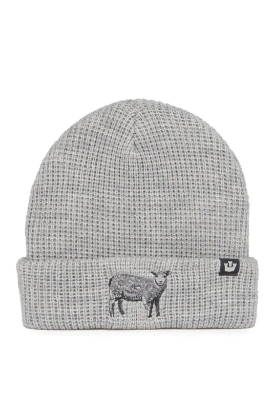 Unisex Ribbed Sheep Beanie sold by Below the Belt