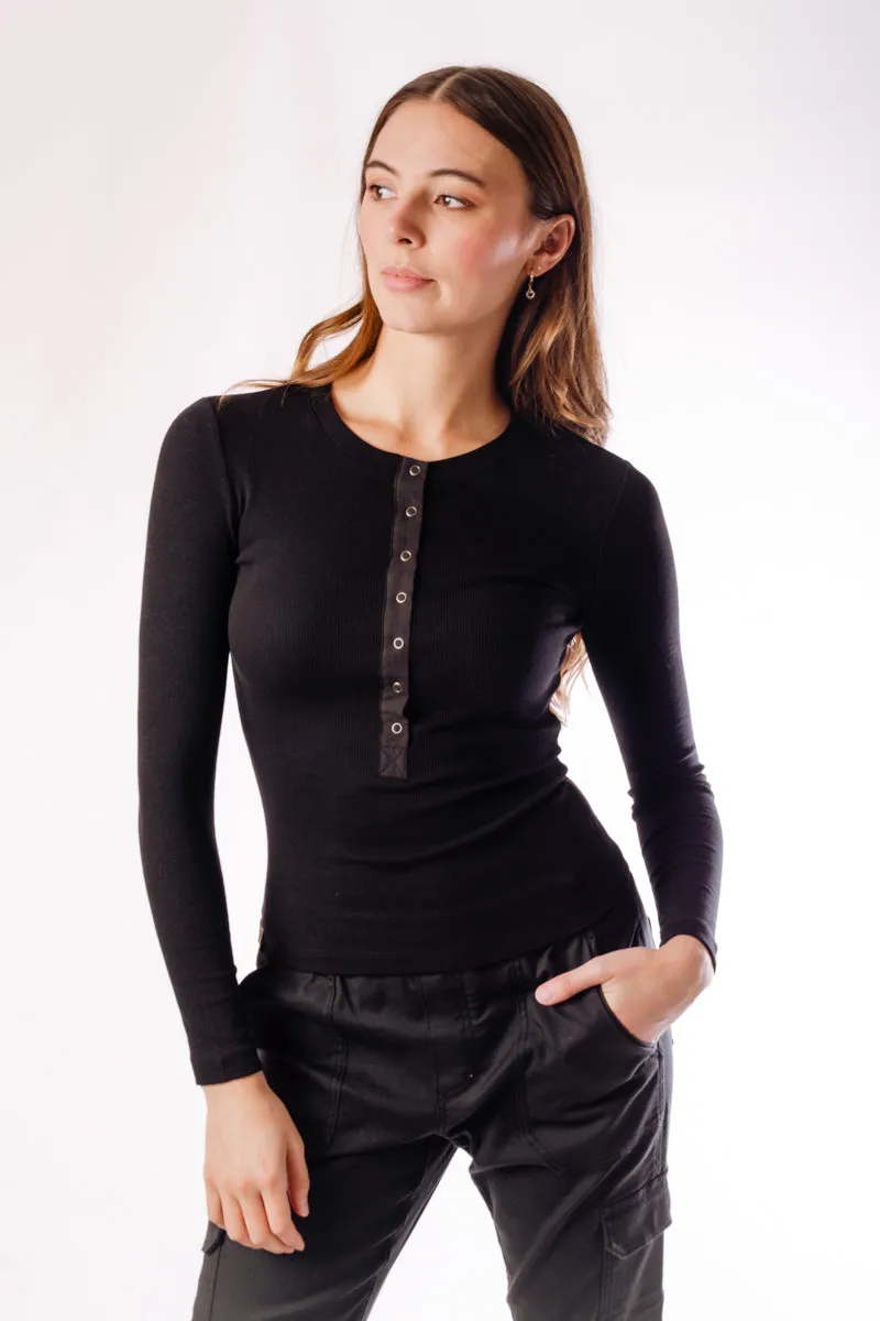 Rip Snap Placket Henley sold by Below the Belt product image thumbnail 2