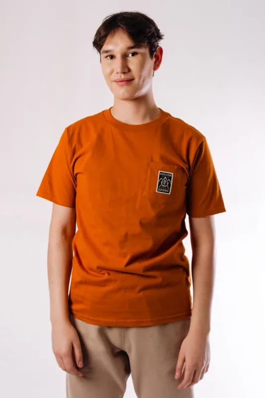 Pocket Label Tee sold by Below the Belt