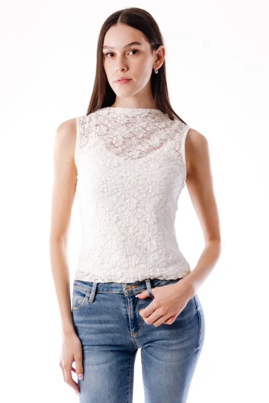 Lace Tank sold by Below the Belt