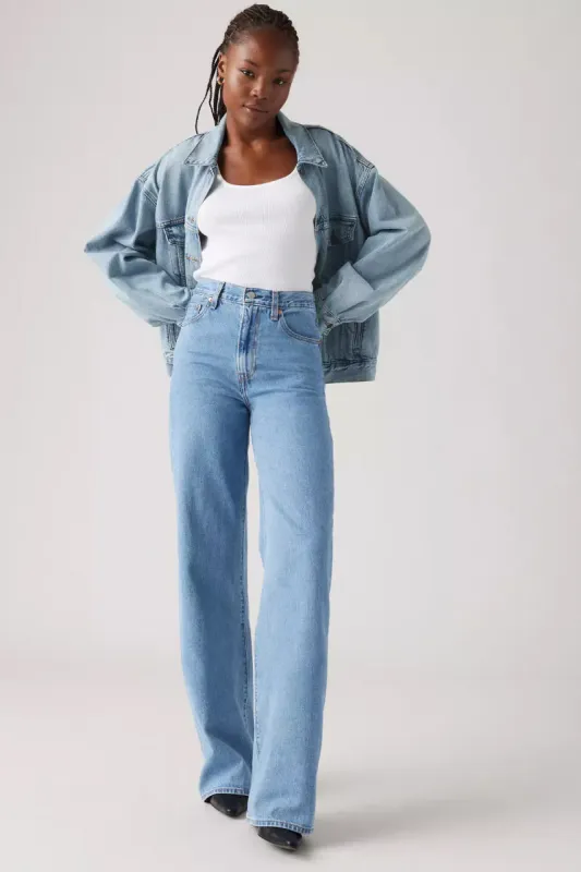 Ribcage Wide Leg Jeans sold by Below the Belt