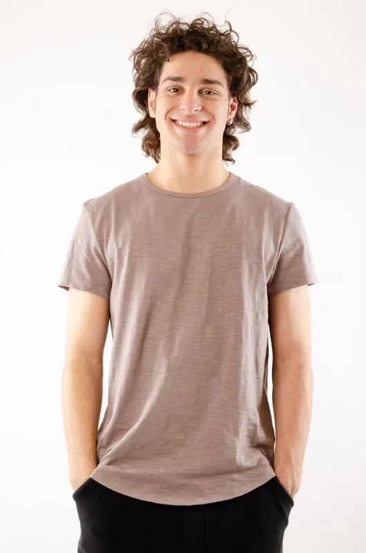 Slub Hi-Lo Tee sold by Below the Belt