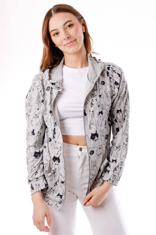 Multi Cat Zip-Up sold by Below the Belt