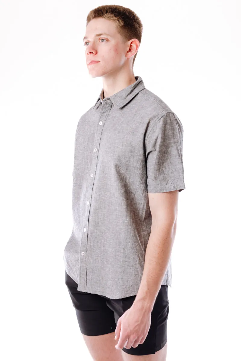 Solid Linen Short Sleeve Shirt sold by Below the Belt product image thumbnail 2