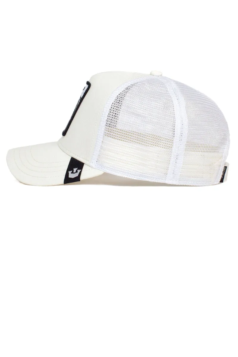 Unisex White Tiger Trucker Hat sold by Below the Belt product image thumbnail 3