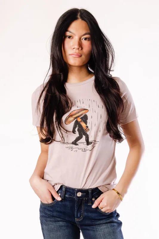 Amanita Umbrella Sasquatch Tee sold by Below the Belt