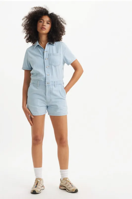 Heritage Short Sleeve Romper sold by Below the Belt