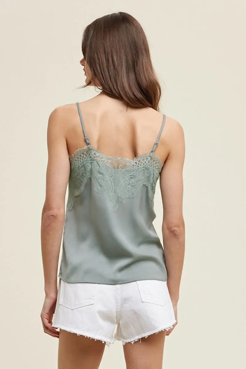 Satin Lace Tank sold by Below the Belt product image thumbnail 4