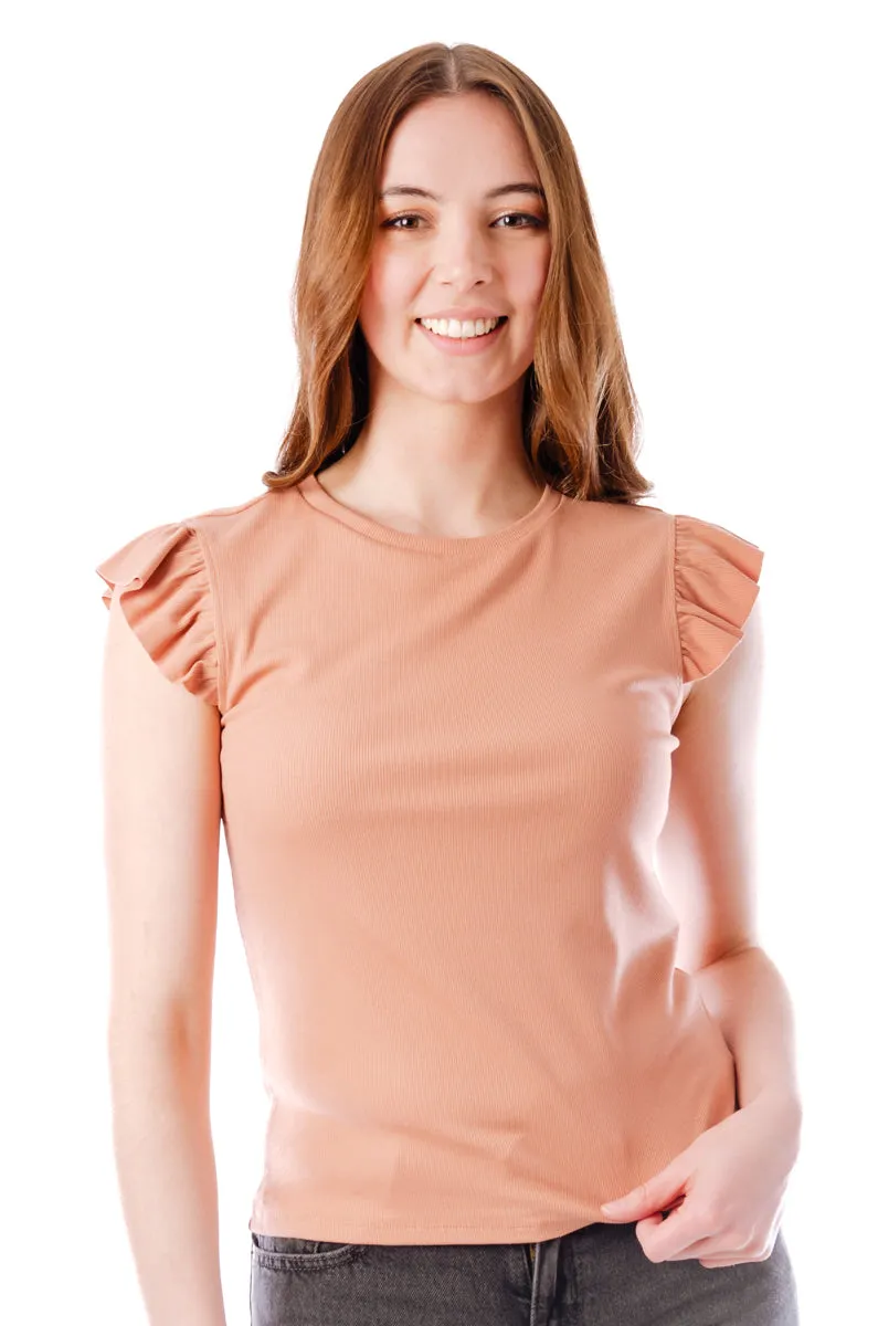 Ruffle Sleeve Tank sold by Below the Belt product image thumbnail 2