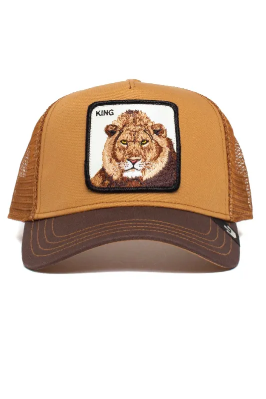 Unisex King Lion Trucker Hat made by Goorin Bros