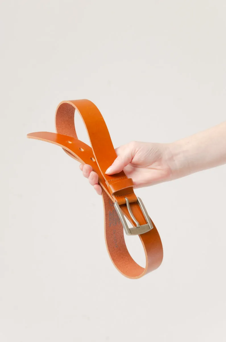 Leather Belt with Nickel Buckle sold by Below the Belt product image thumbnail 2