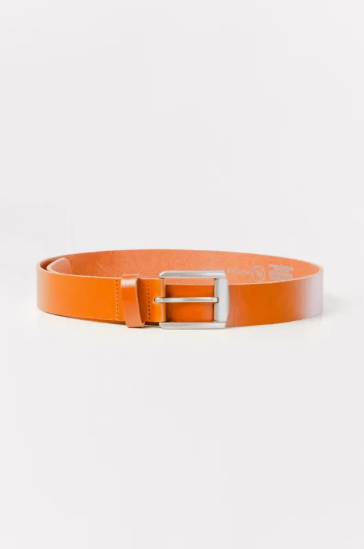 Leather Belt with Nickel Buckle sold by Below the Belt