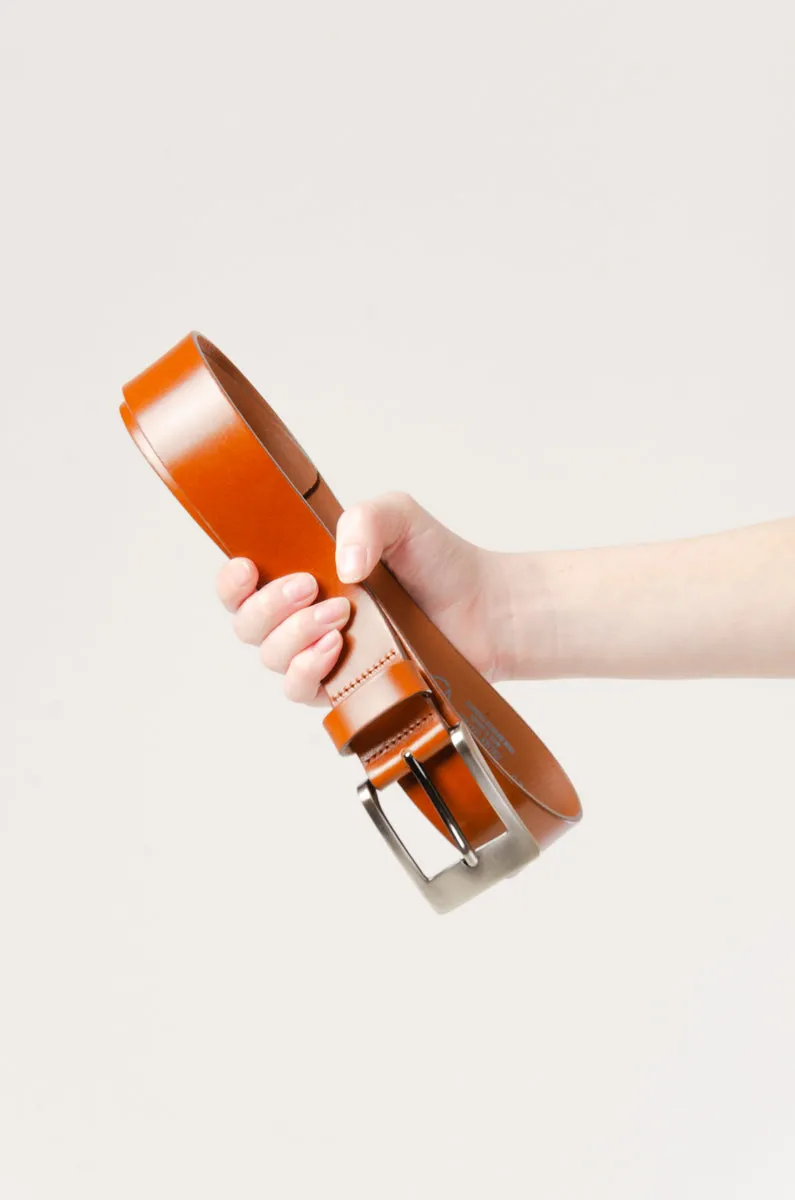 Leather Belt with Gunmetal Buckle sold by Below the Belt product image thumbnail 2