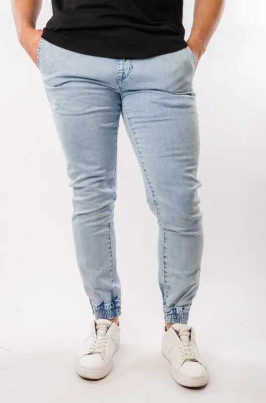 Frickin Slim Joggers - Cloud Blue sold by Below the Belt