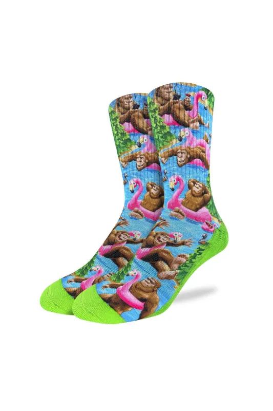 Bigfoot Floating Down Lake Sock sold by Below the Belt