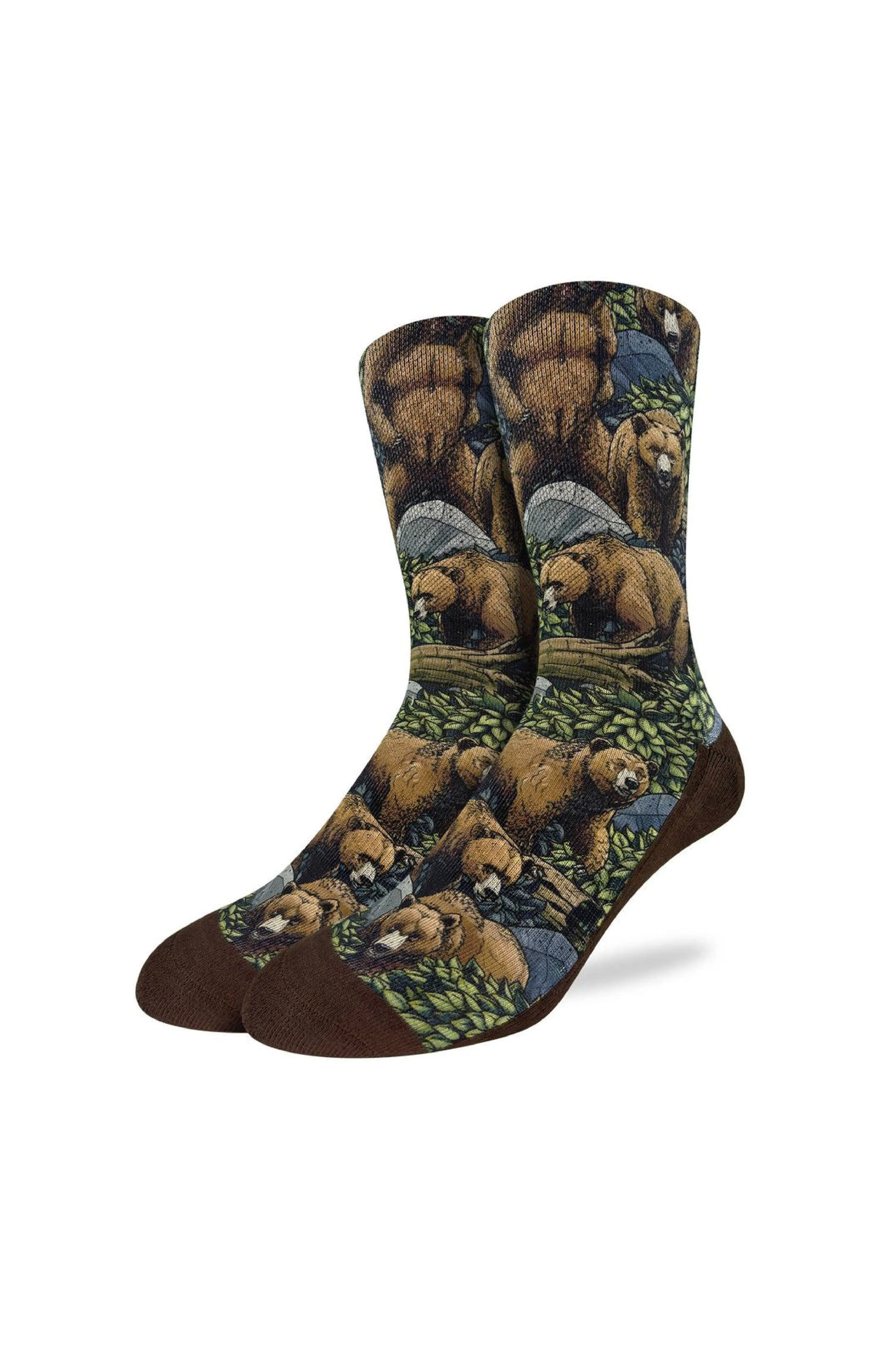 Grizzly Bears In The Forest Sock sold by Below the Belt