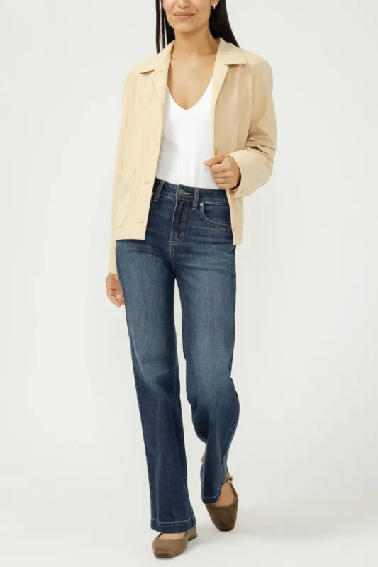 Avery High Rise Trouser Leg Jeans sold by Below the Belt