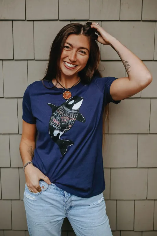 Unisex Orca Sweater Tee sold by Below the Belt