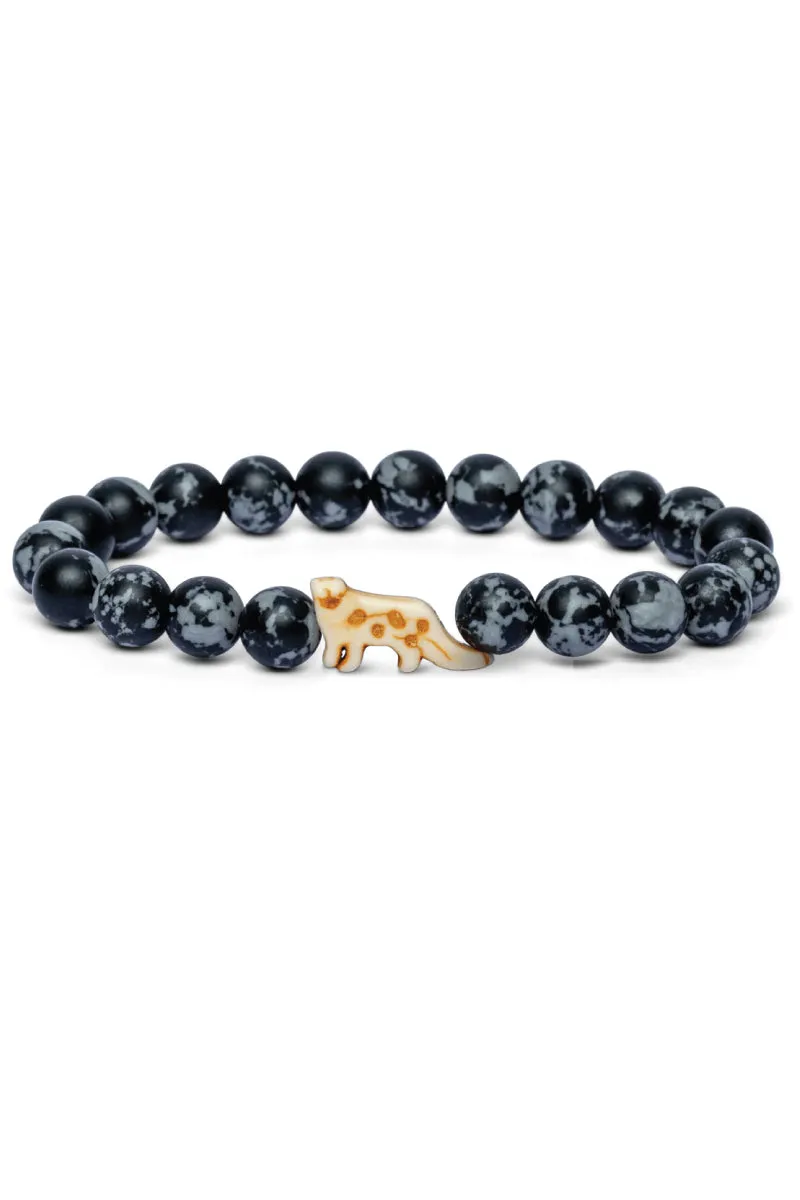 The Ascent Bracelet - Snow Leopard sold by Below the Belt