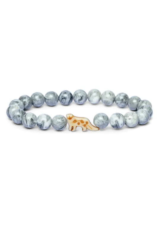 The Ascent Bracelet - Snow Leopard sold by Below the Belt