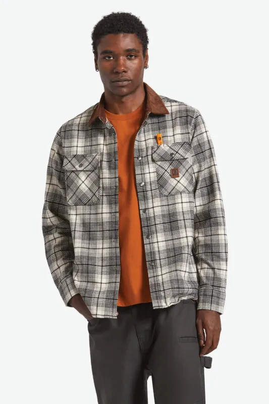 Builders Bowery Performance Flannel made by Brixton