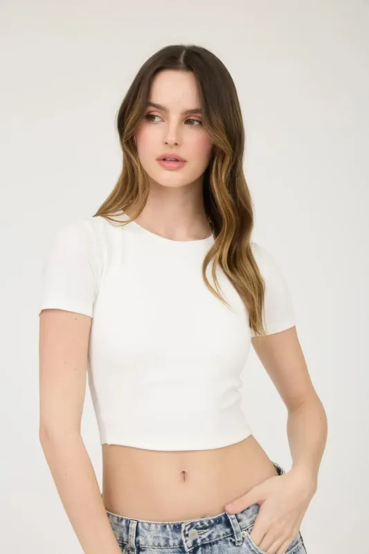 Seamless Crop Tee sold by Below the Belt