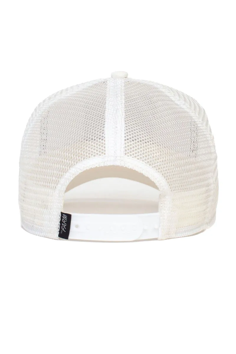 Unisex White Tiger Trucker Hat sold by Below the Belt product image thumbnail 4