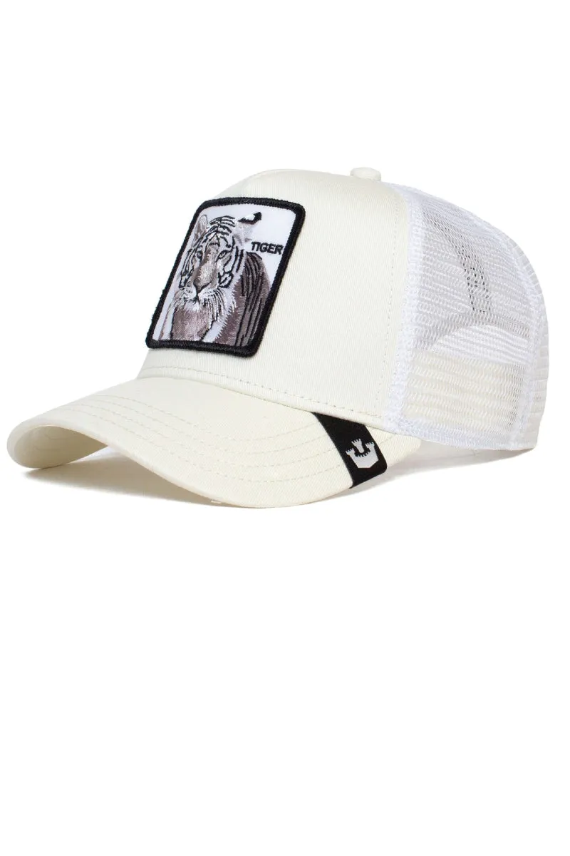 Unisex White Tiger Trucker Hat sold by Below the Belt product image thumbnail 2