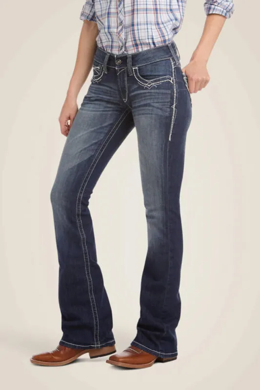 Mid Rise Entwined Bootcut Jeans sold by Below the Belt