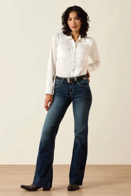 Perfect Rise Aisha Wide Leg Jeans made by Ariat