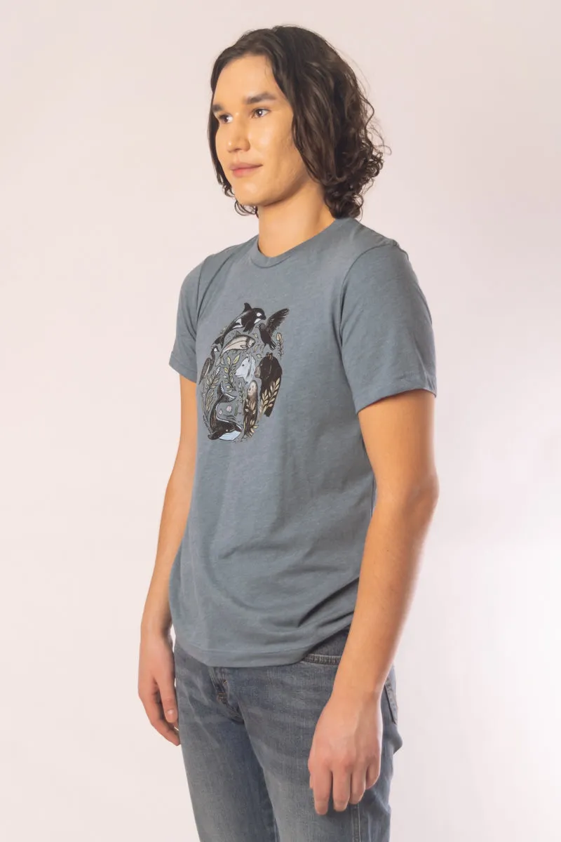 Unisex Nature Circle Tee sold by Below the Belt product image thumbnail 2