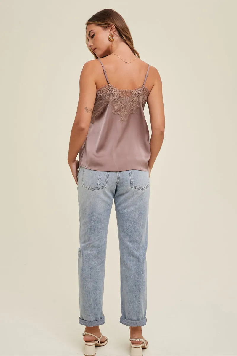 Satin Lace Tank sold by Below the Belt product image thumbnail 2