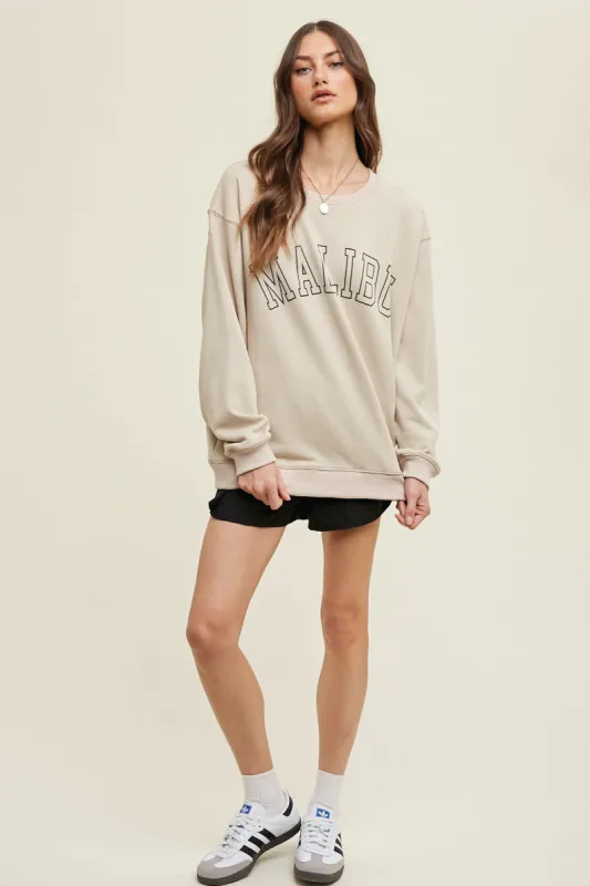 Malibu Sweatshirt made by Wishlist