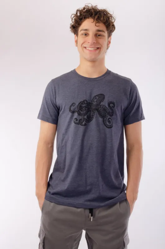 Geometric Octopus Tee made by Below the Belt