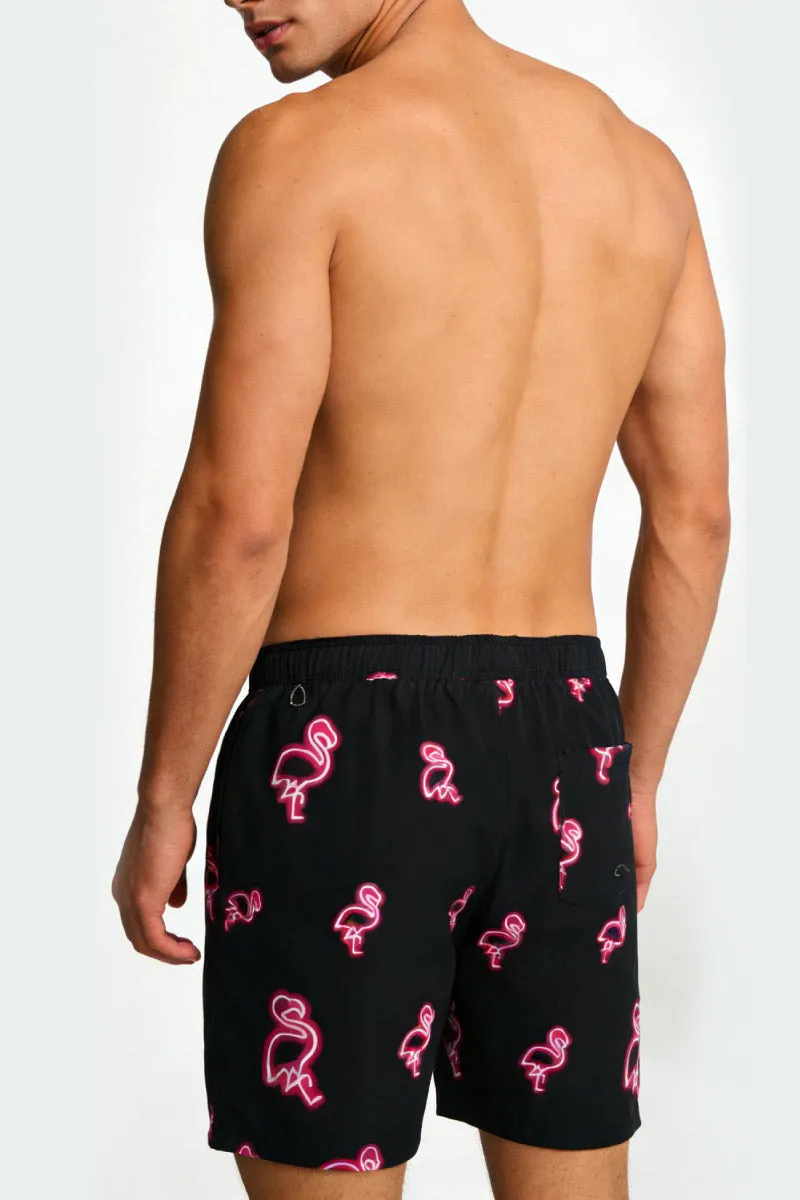 Neon Flamingo Volley Short sold by Below the Belt product image thumbnail 2