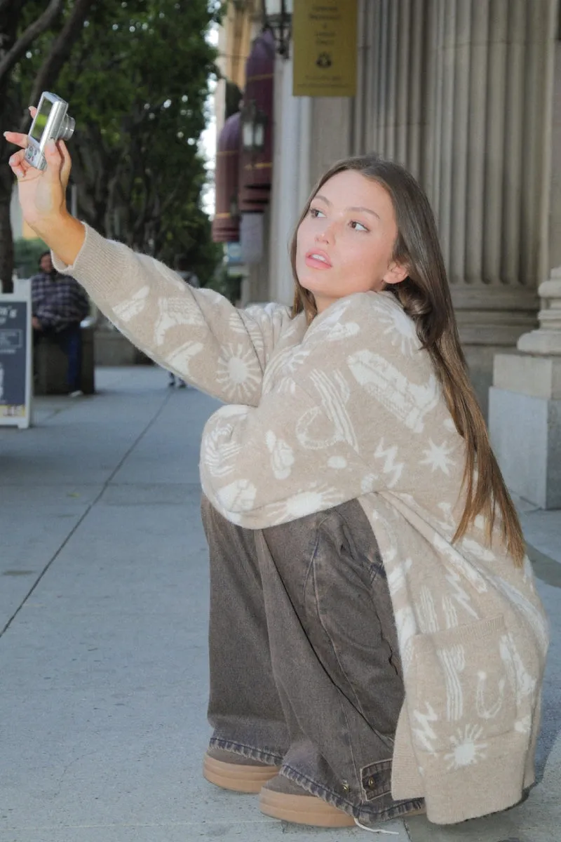 Desert Daydream Cardigan sold by Below the Belt