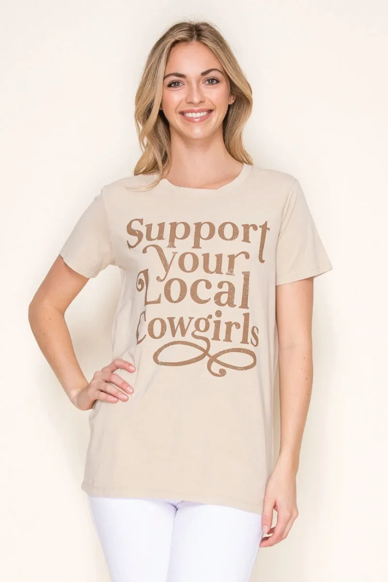 Support Your Local Cowgirls Tee sold by Below the Belt product image thumbnail 3