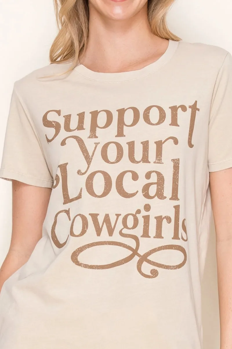 Support Your Local Cowgirls Tee sold by Below the Belt product image thumbnail 2