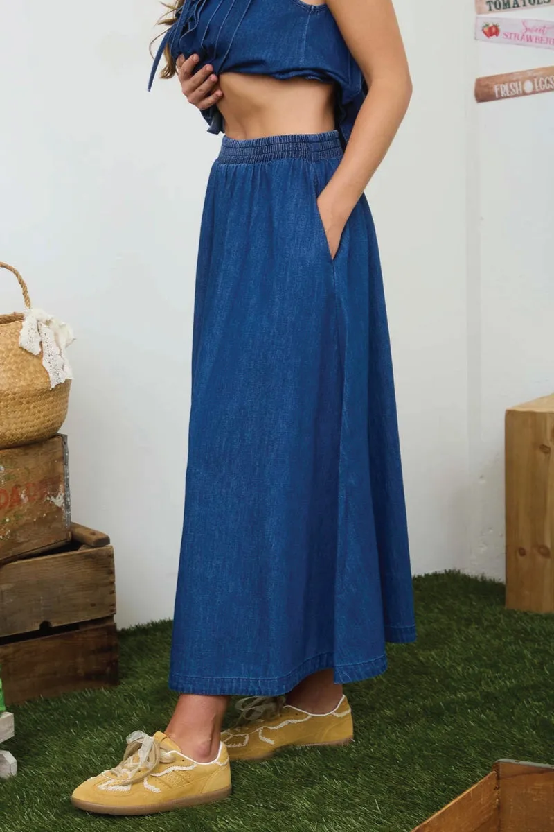 Everyday Denim Maxi Skirt sold by Below the Belt product image thumbnail 3