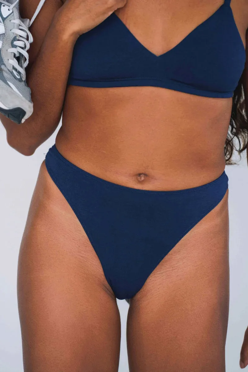 High Rise Thong - Navy sold by Below the Belt product image thumbnail 2