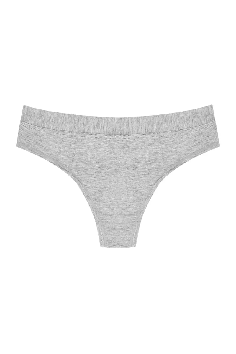 Thong - Grey sold by Below the Belt