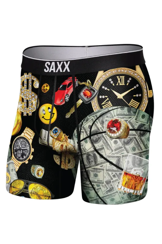 Volt Breathable Mesh Boxer Brief made by SAXX