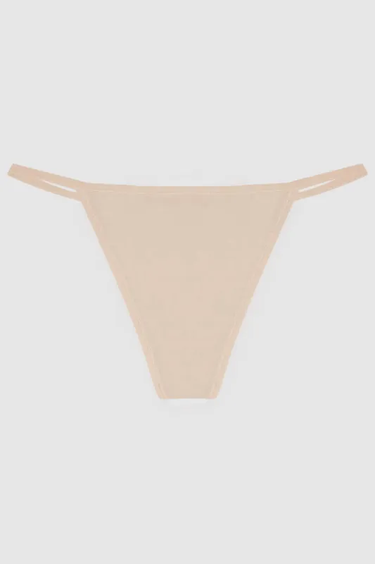 String Thong - Beige made by Below the Belt