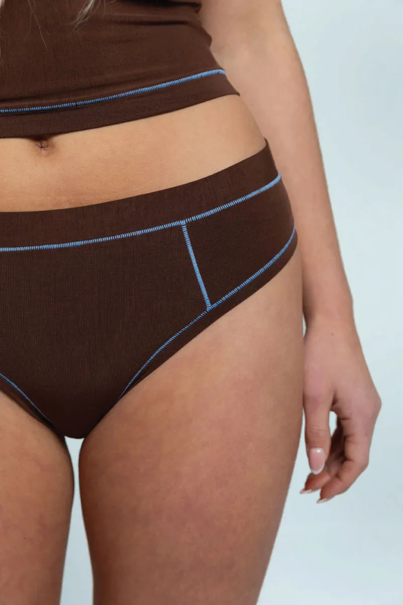 Cheeky - Brown / Sky Blue sold by Below the Belt product image thumbnail 2