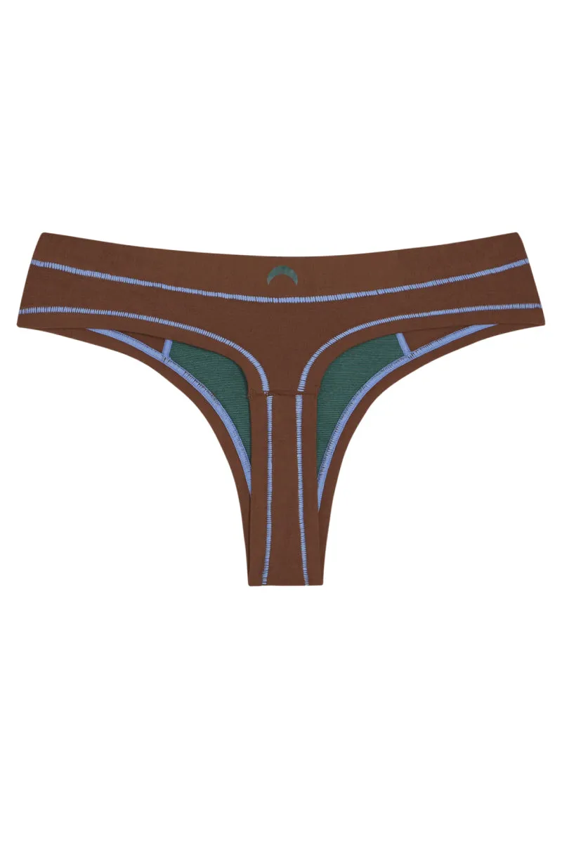 Thong - Brown / Sky Blue sold by Below the Belt product image thumbnail 3
