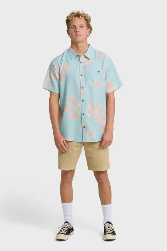 Sundays Lounge Short Sleeve Shirt made by Billabong